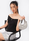 Half-Moon Sling Bag Silver