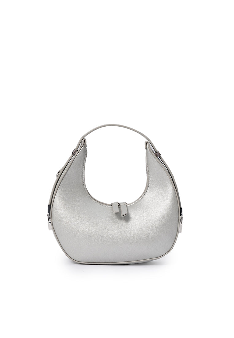 Half-Moon Sling Bag Silver