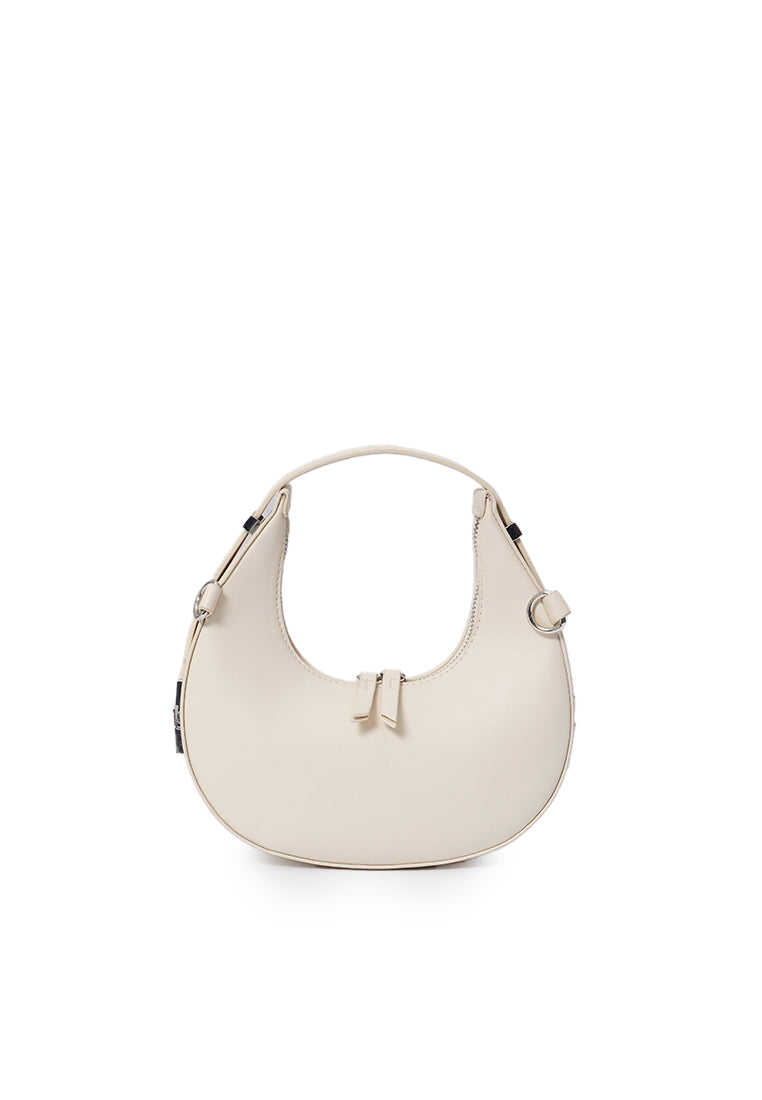 Half-Moon Sling Bag Cream