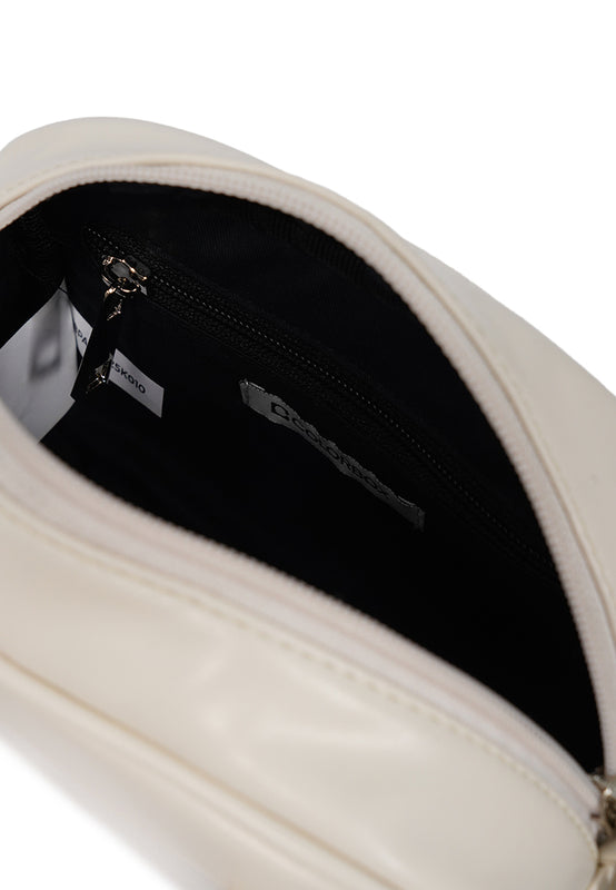 Off White Mini Bag with Charm