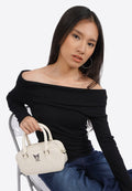 Kuromi Hand Bag Off White