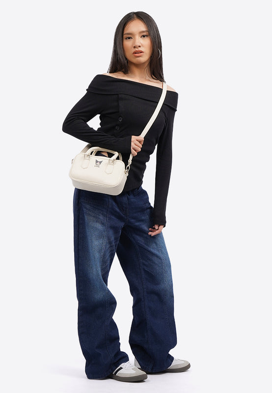 Kuromi Hand Bag Off White