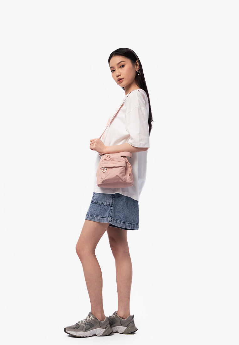 Dusty Pink Drawstring Bag