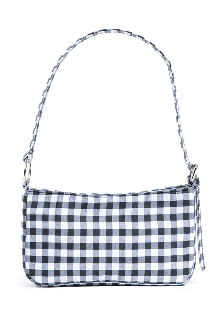Gingham Shoulder Bag Black