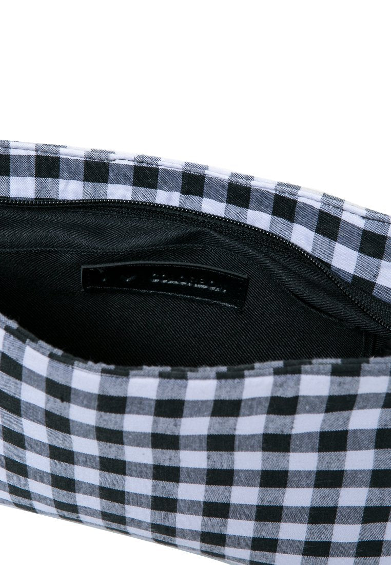 Gingham Shoulder Bag Black