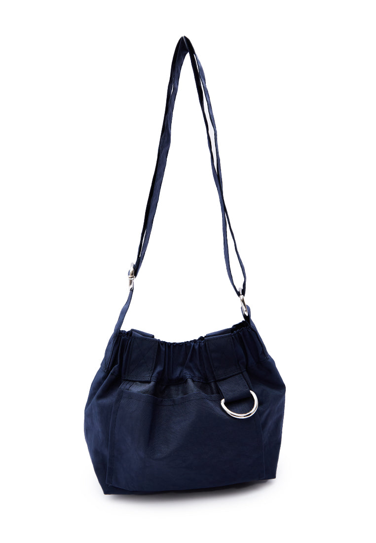 Navy Micro Dumpling Bag