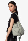 Drawstring Shoulder Bag Sage