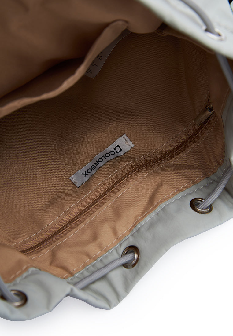 Drawstring Shoulder Bag Sage