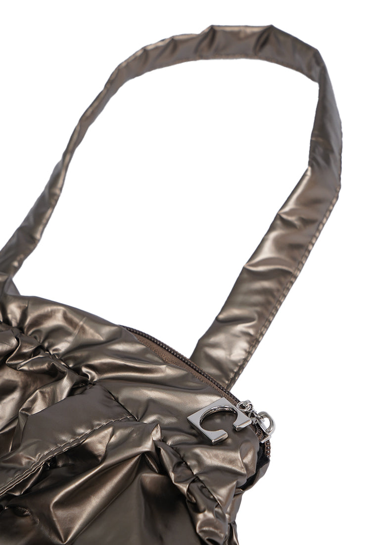 Popcorn Shoulder Bag Dark Silver