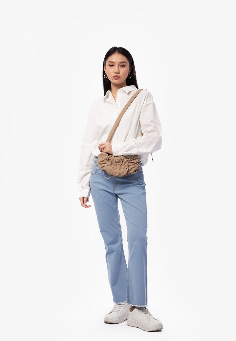 Popcorn Sling Bag Khaki