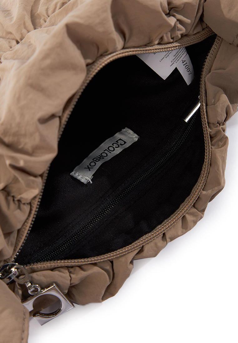 Popcorn Sling Bag Khaki