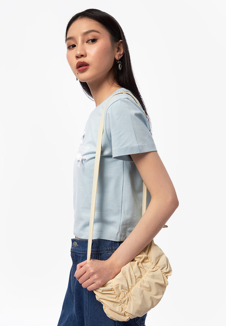 Popcorn Sling Bag Soft Yellow