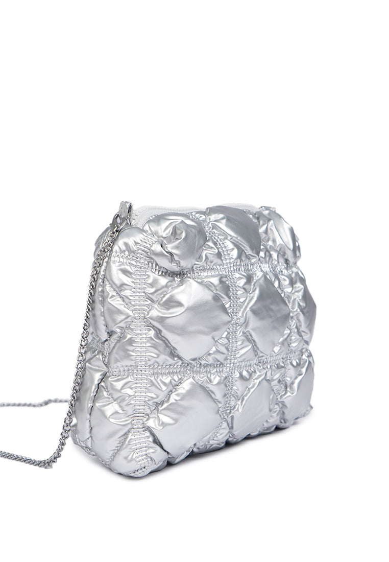 Sling Bag Pouch Silver