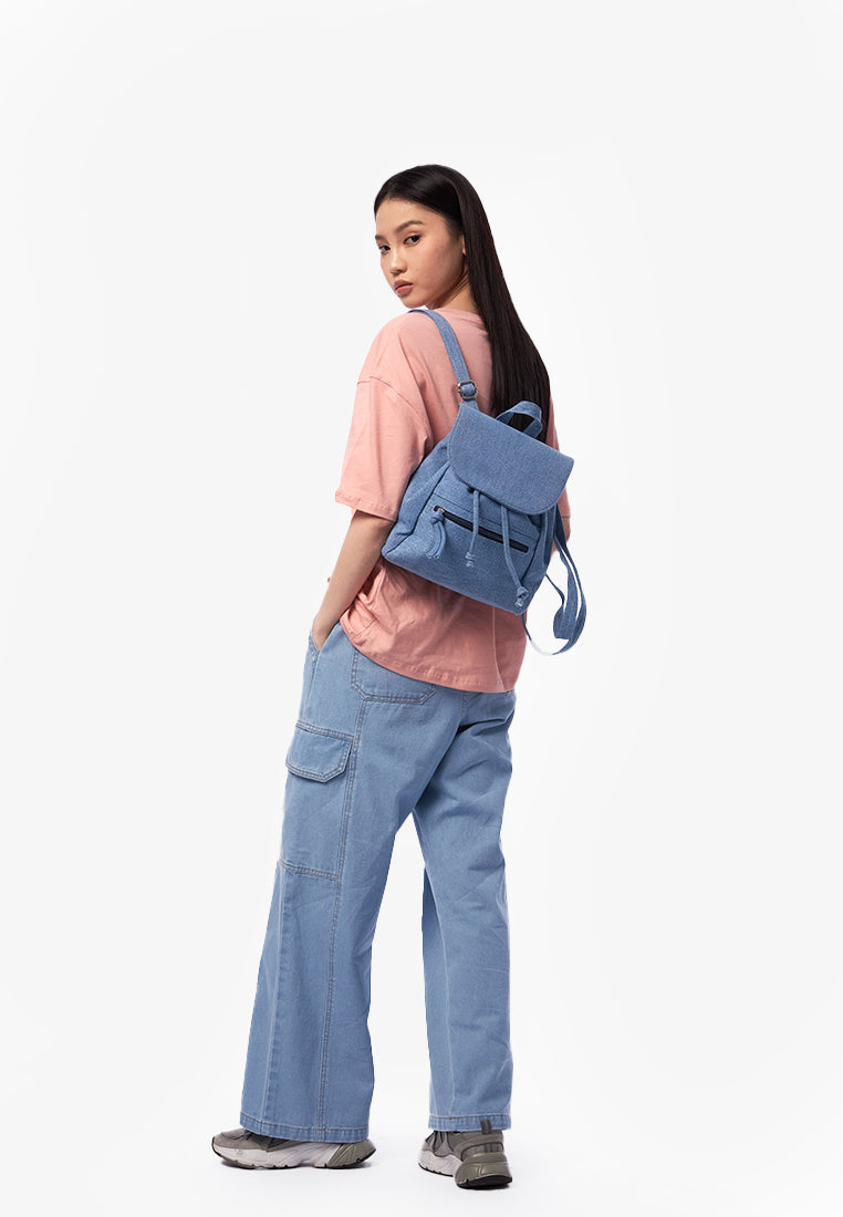 Denim Blue Backpack
