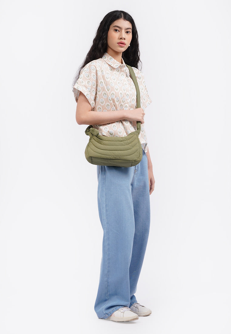 Puffy Sling Olive