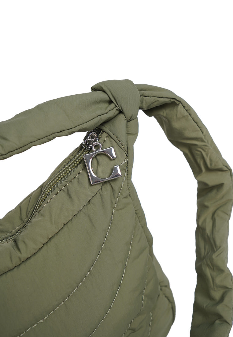 Puffy Sling Olive