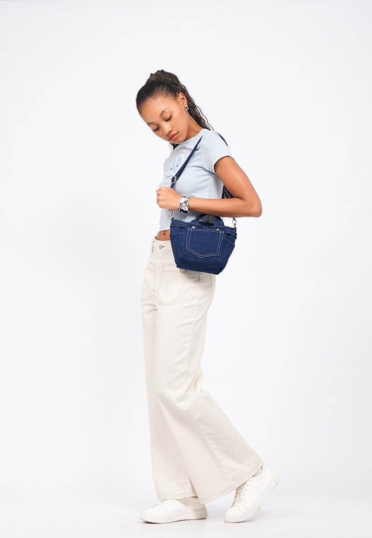 Dark Blue Sling Bag