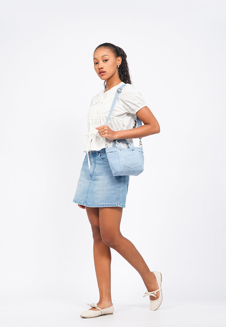 Light Blue Sling Bag