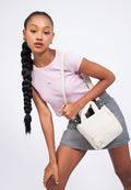 Light Beige Puff Sling Bag