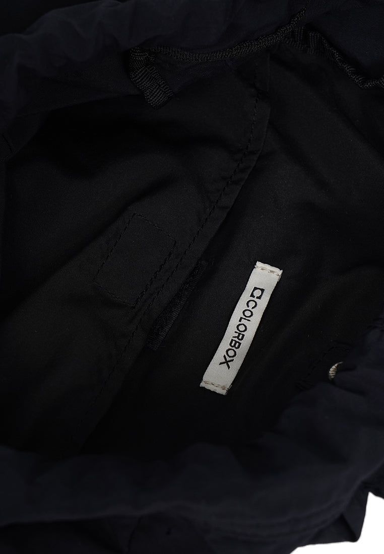 Drawstring Backpack Black