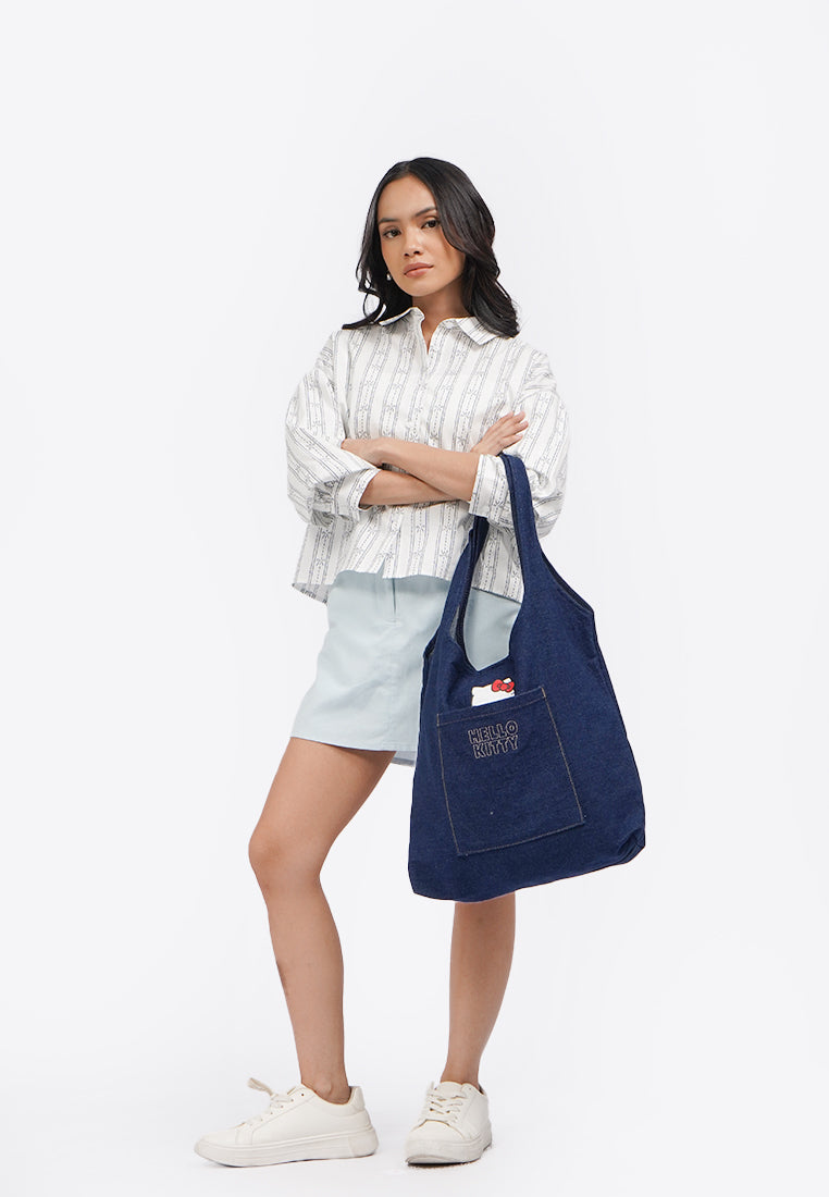 Hello Kitty Shoulder Bag Dark Blue