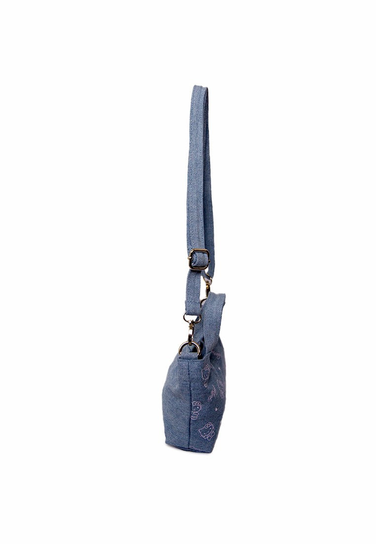 Hello Kitty Micro Sling Bag Light Blue