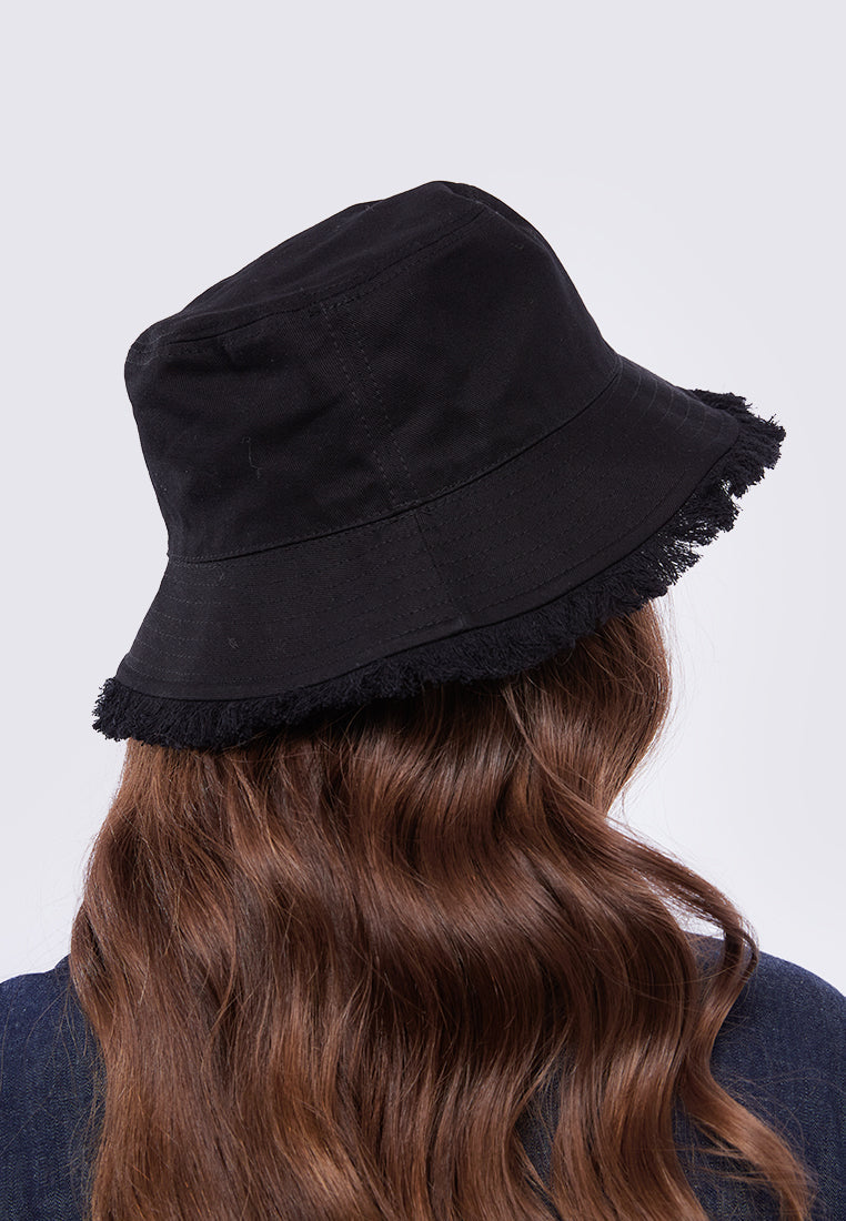 Unfinished Black Bucket Hat