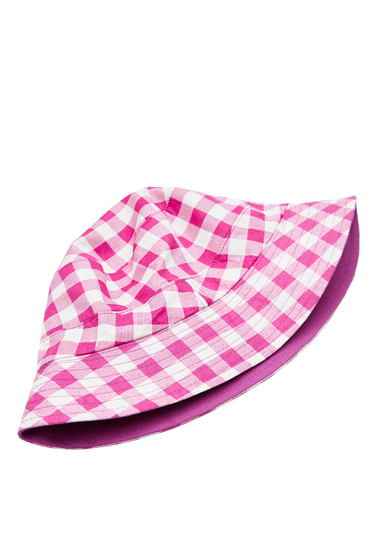 Pink Gingham Bucket Hat