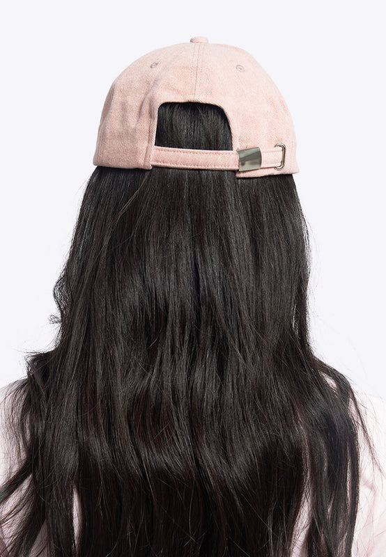Low Profile Woven Cap Soft Pink
