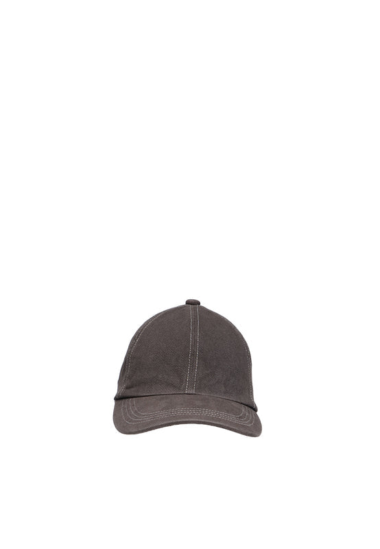 Low Profile Woven Cap Dark Brown