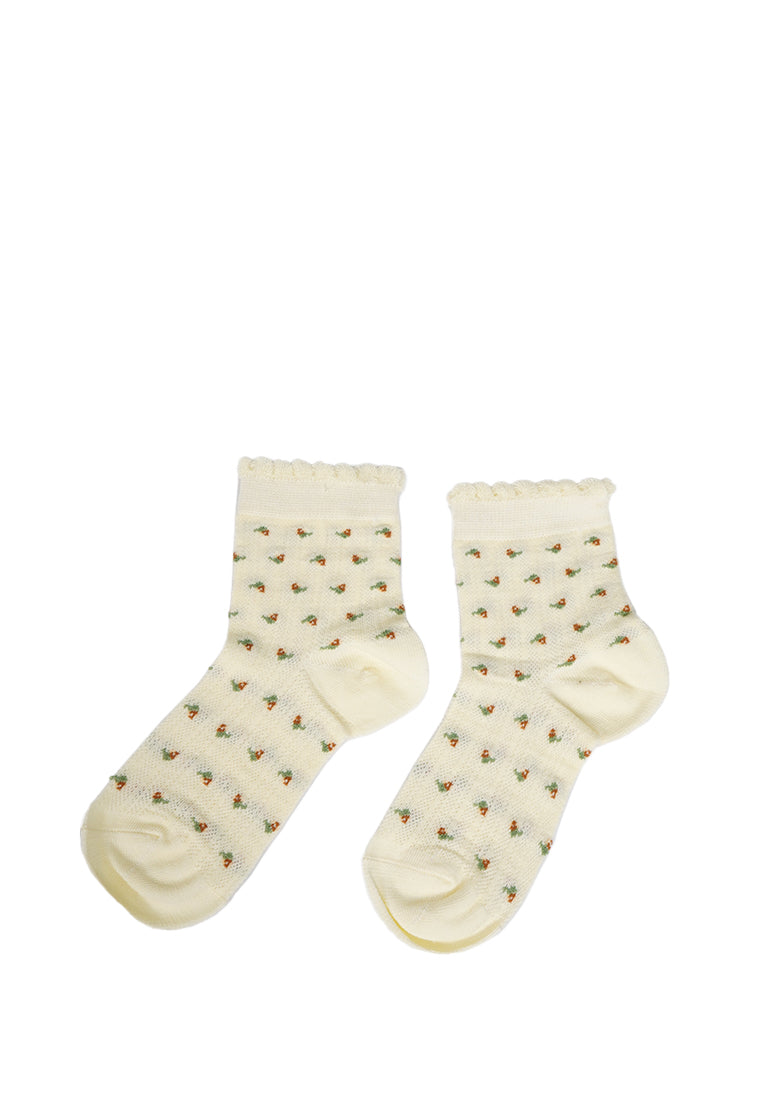 Quarter Ankle Socks Soft Yellow