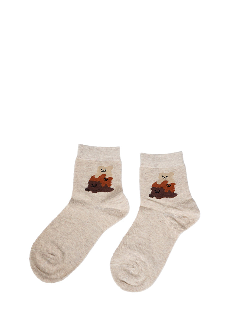Quarter Ankle Socks Cream