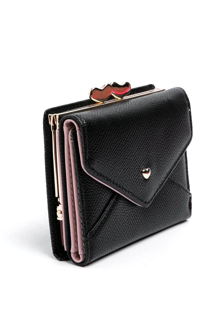 Black wallet with coin pocket