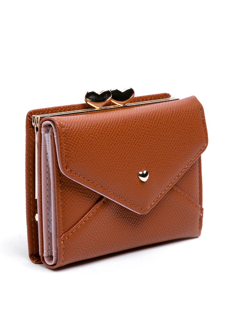 Brown wallet with coin pocket