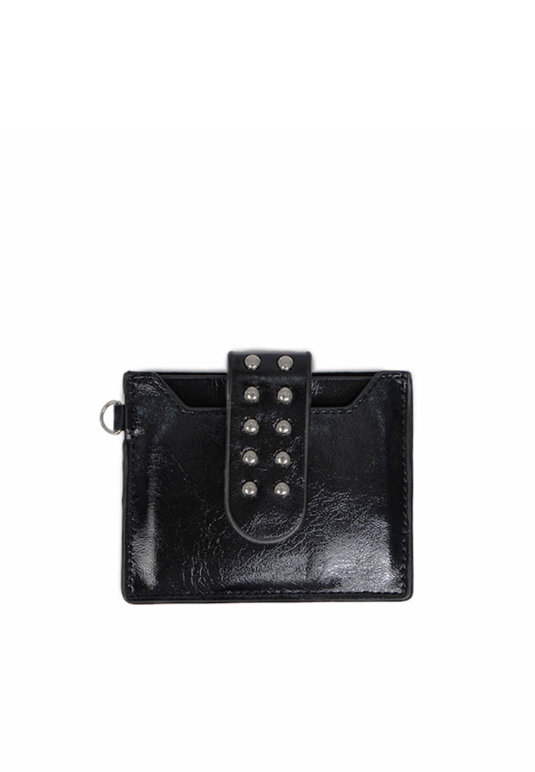 Stud Card Holder Black
