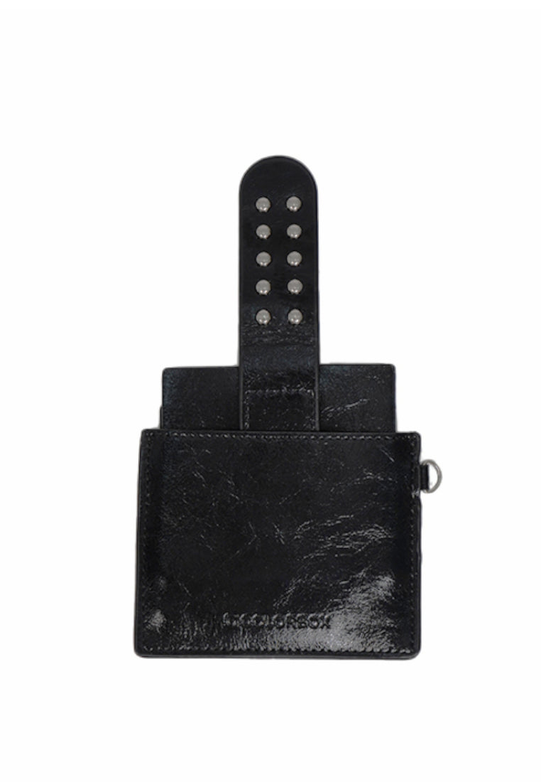 Stud Card Holder Black