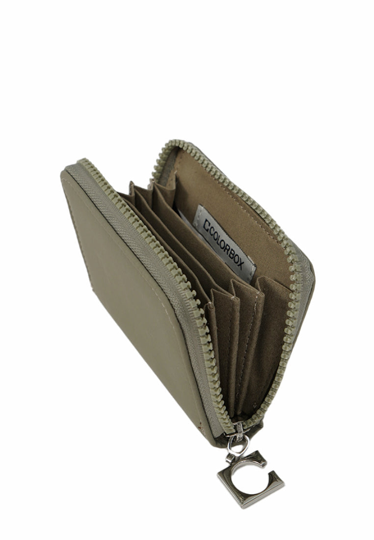 Zip-Up Purse Wallet Sage