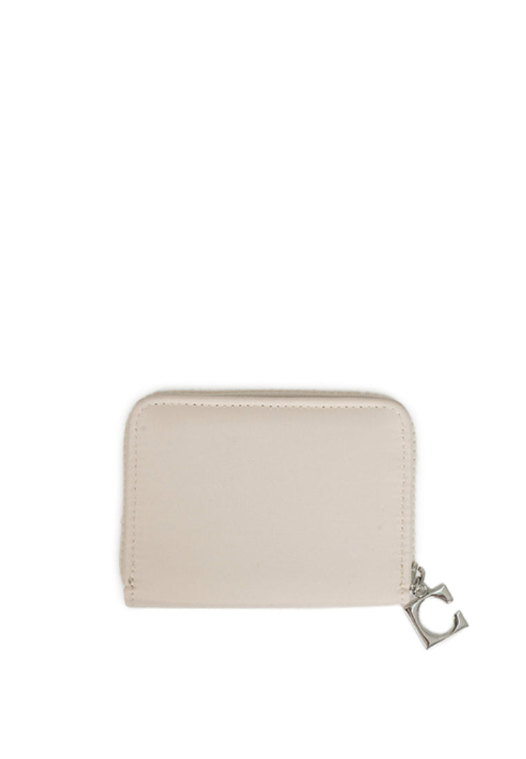 Zip-Up Purse Wallet Ivory