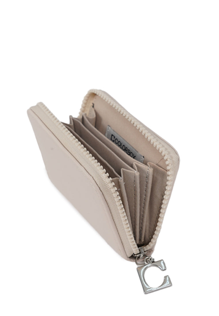 Zip-Up Purse Wallet Ivory