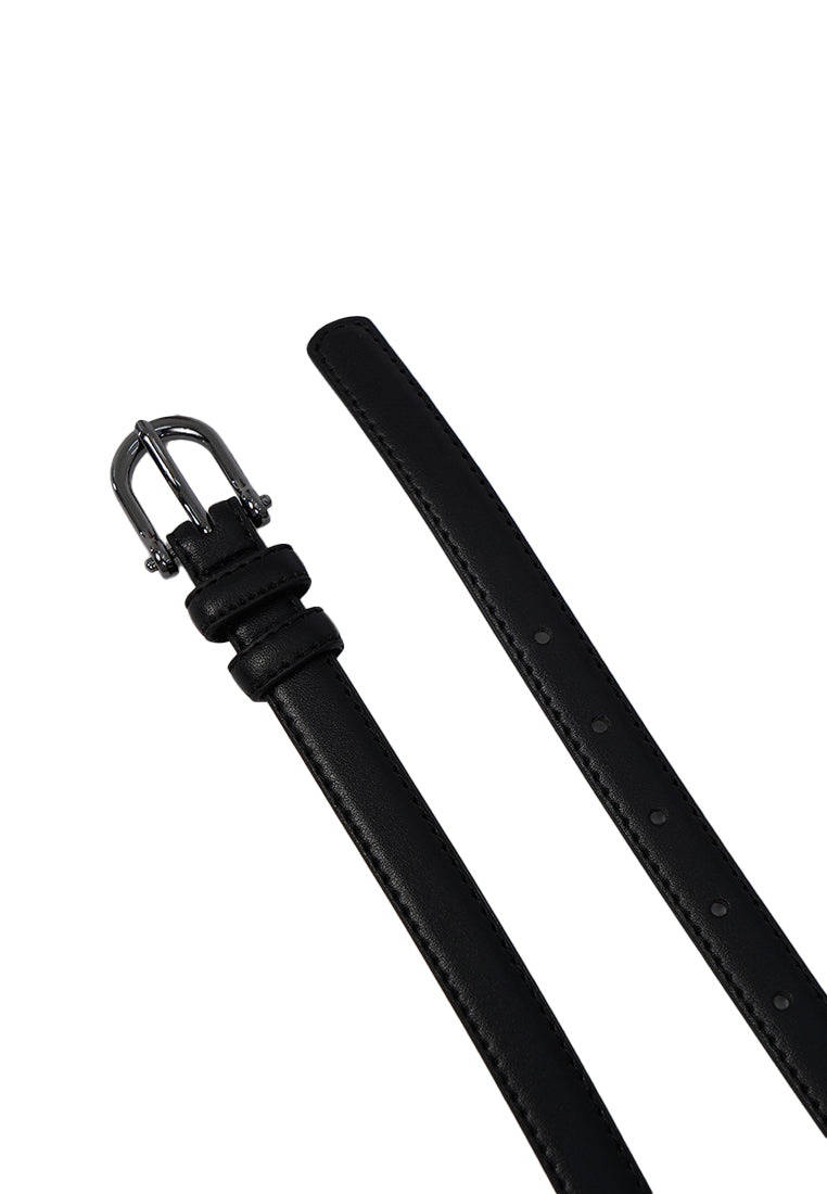 Black Metal Buckle Belt