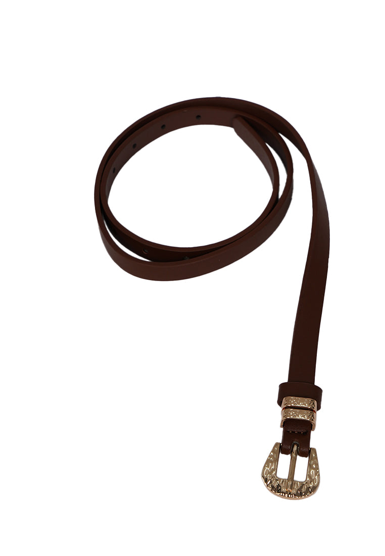 Brown Metal Buckle Belt