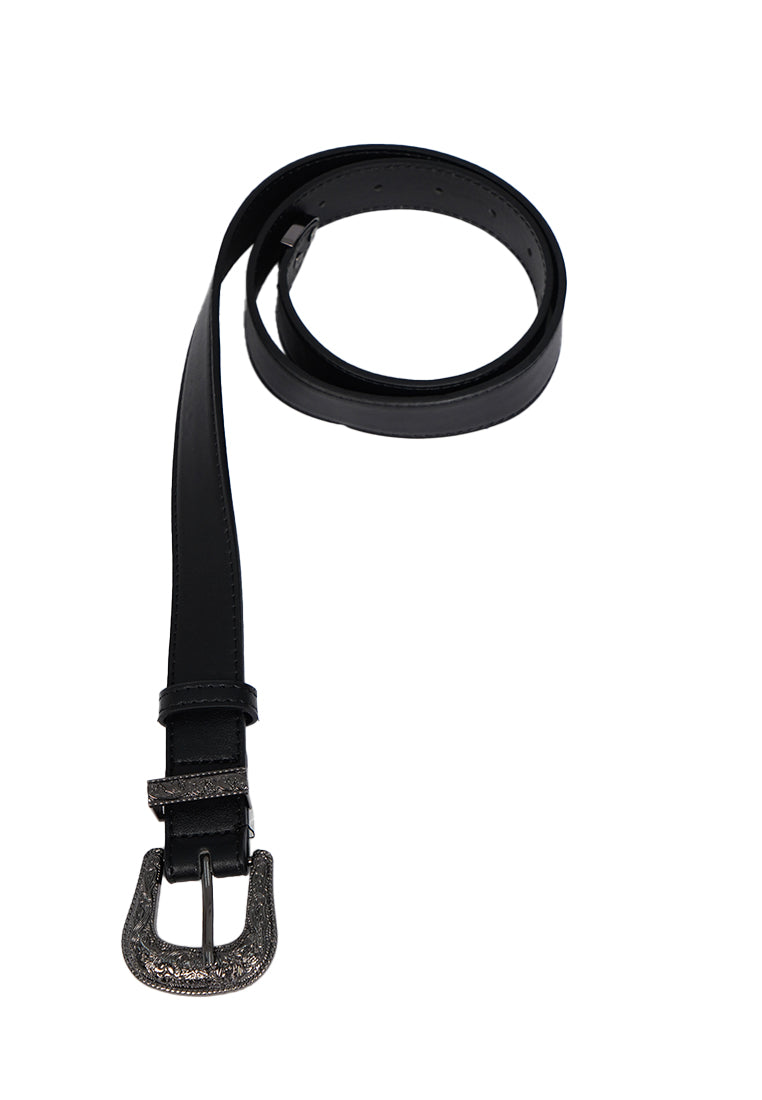 Black Metal Buckle Belt