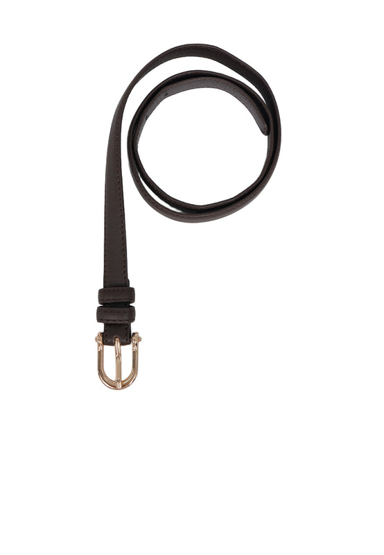 Dark Brown Leather Belt