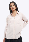 Oversized Long Sleeve Cross Shirt