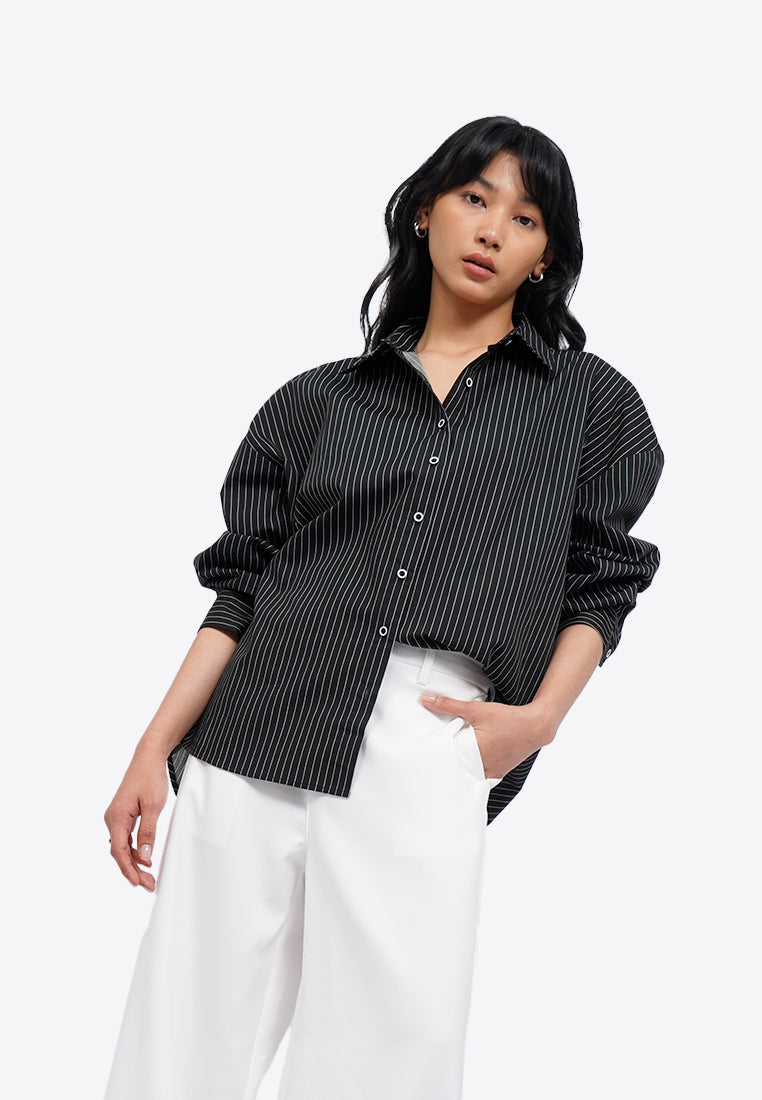 Pinstripes Long Sleeve Shirt