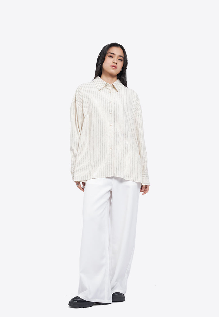 Tied Back Oversized Shirt