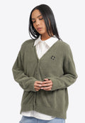 Oversized Logo Cardigan