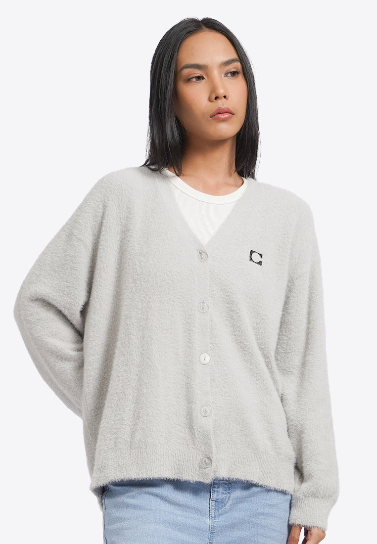 Oversized Logo Cardigan