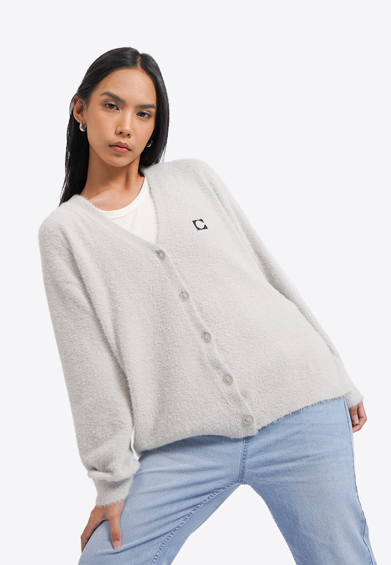 Oversized Logo Cardigan