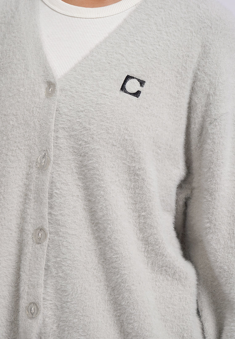 Oversized Logo Cardigan